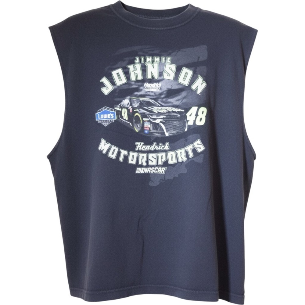 Hendrick Motorsports Men 3XL Jimmie Johnson NASCAR 48 Lowe's Sleeveless Shirt